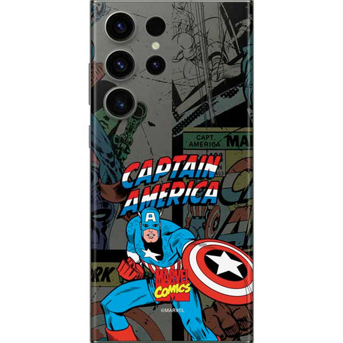 Marvel Classic Comics Captain America Vintage Galaxy Skins