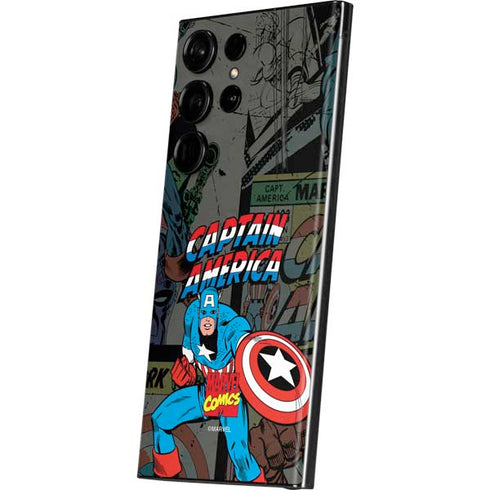 Marvel Classic Comics Captain America Vintage Galaxy S23 Ultra Skin