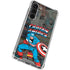 Marvel Classic Comics Captain America Vintage Galaxy S24 FE Clear Case