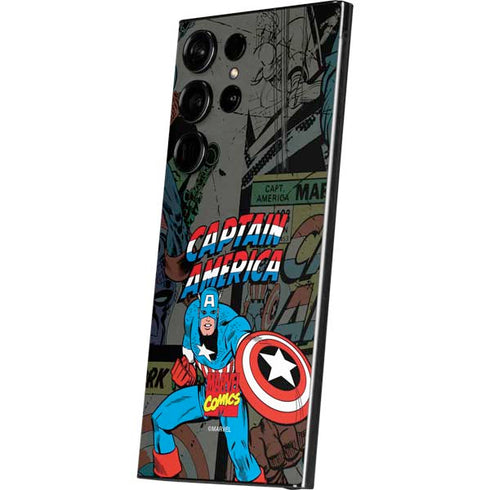 Marvel Classic Comics Captain America Vintage Galaxy S24 Ultra Skin
