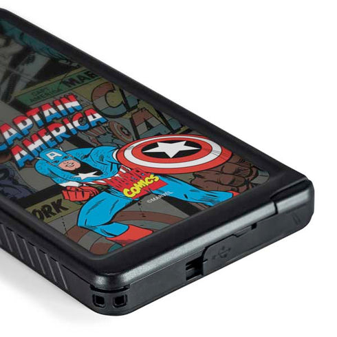 Marvel Classic Comics Captain America Vintage Galaxy S24 Ultra Waterproof Case