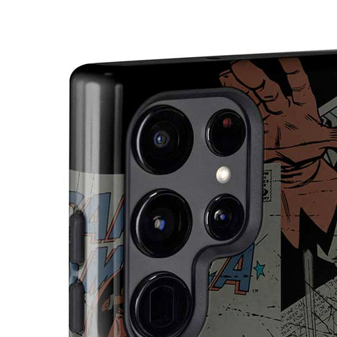Marvel Classic Comics Captain America Vintage Galaxy S25 Ultra Impact Case