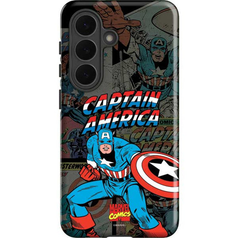 Marvel Classic Comics Captain America Vintage Galaxy S26 Impact Case