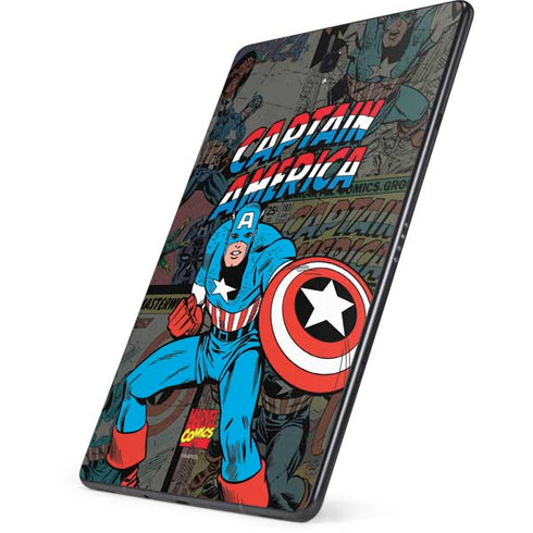 Marvel Classic Comics Captain America Vintage Samsung Galaxy Tab Skin