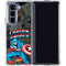 Marvel Classic Comics Captain America Vintage Galaxy Z Fold5 5G Clear Case