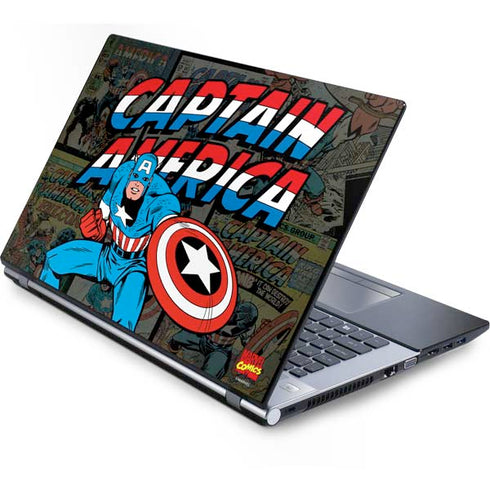Marvel Classic Comics Captain America Vintage Generic Laptop Skin