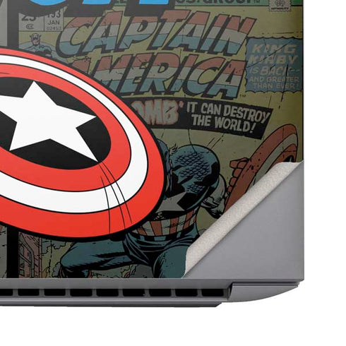 Marvel Classic Comics Captain America Vintage HP ZBook Fury 16 G10 Skin