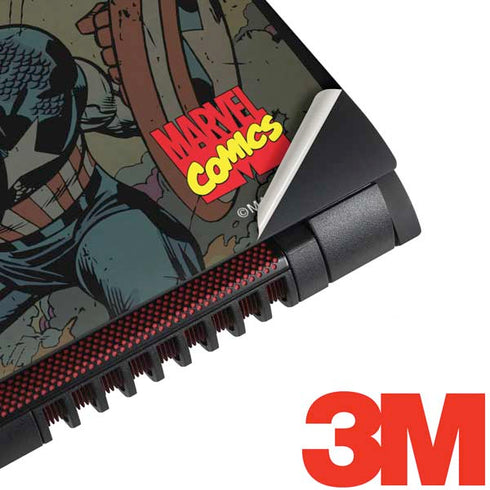 Marvel Classic Comics Captain America Vintage Dell Inspiron Skin