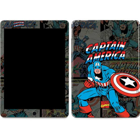 Marvel Classic Comics Captain America Vintage iPad Skins