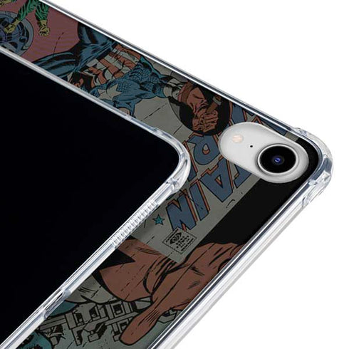 Marvel Classic Comics Captain America Vintage iPad 11th Gen (2025) Clear Case