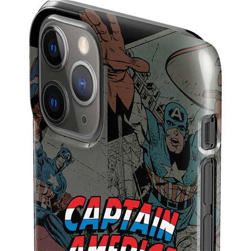 Marvel Classic Comics Captain America Vintage iPhone 11 Pro Lite Case