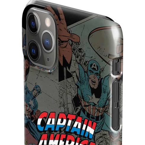 Marvel Classic Comics Captain America Vintage iPhone 11 Pro Max Lite Case