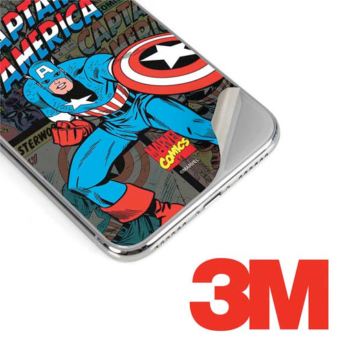 Marvel Classic Comics Captain America Vintage iPhone 11 Pro Skin