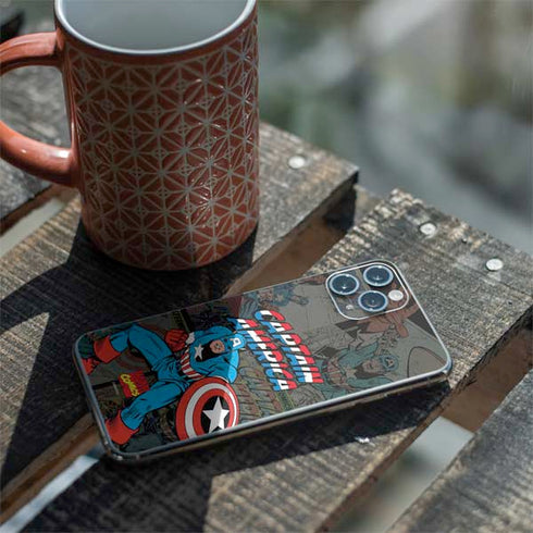Marvel Classic Comics Captain America Vintage iPhone 11 Pro Skin