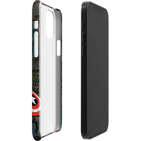 Marvel Classic Comics Captain America Vintage iPhone 12 Mini Lite Case