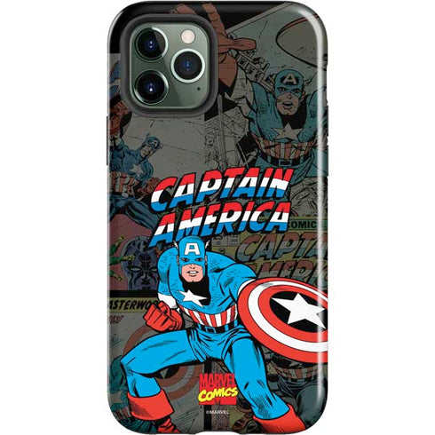 Marvel Classic Comics Captain America Vintage iPhone 12 Pro Max Impact Case