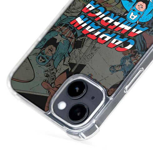 Marvel Classic Comics Captain America Vintage iPhone 13 MagSafe Case