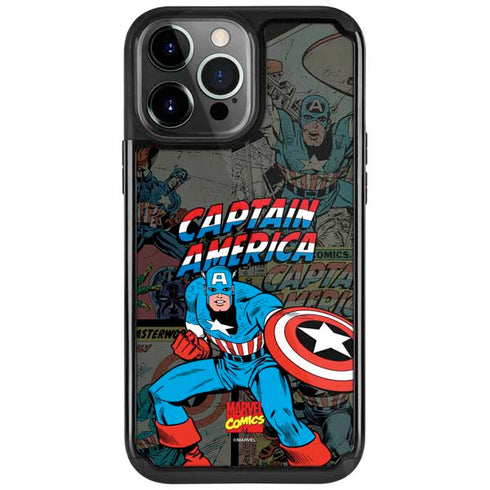 Marvel Classic Comics Captain America Vintage iPhone 13 Pro Cargo Case