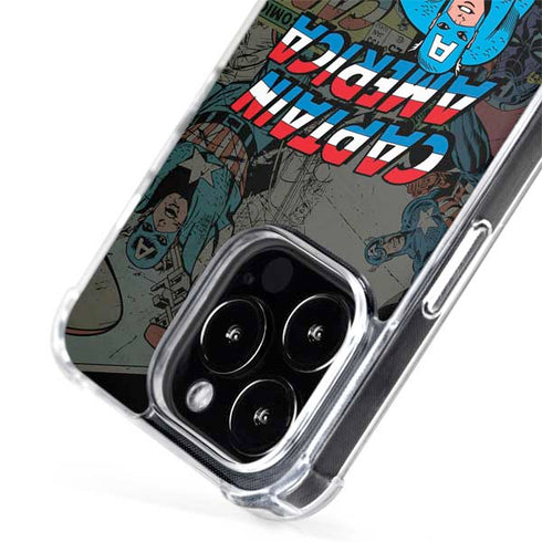 Marvel Classic Comics Captain America Vintage iPhone 14 Pro Max MagSafe Case