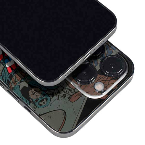 Marvel Classic Comics Captain America Vintage iPhone 14 Pro Max Skin