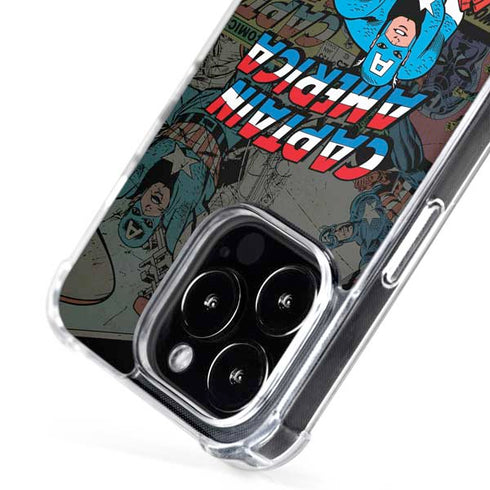 Marvel Classic Comics Captain America Vintage iPhone 16 Pro Max MagSafe Case