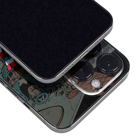 Marvel Classic Comics Captain America Vintage iPhone 16 Pro Skin