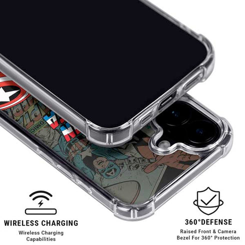 Marvel Classic Comics Captain America Vintage iPhone 17 MagSafe Case