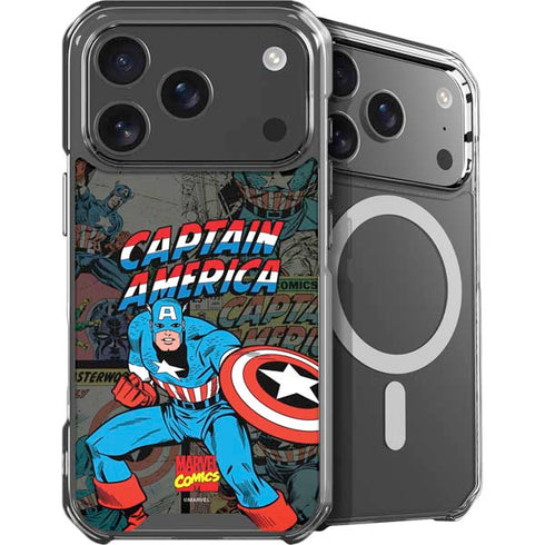 Marvel Classic Comics Captain America Vintage iPhone 18 Pro Max MagSafe Case
