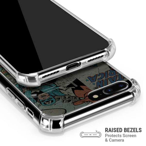 Marvel Classic Comics Captain America Vintage iPhone 7/8 Plus Clear Case