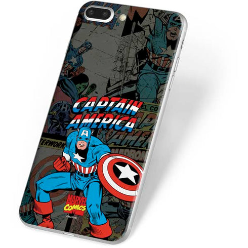 Marvel Classic Comics Captain America Vintage iPhone 7 Plus Skin