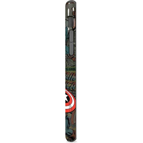 Marvel Classic Comics Captain America Vintage iPhone 8 Pro Case