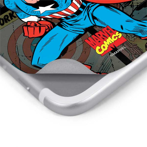 Marvel Classic Comics Captain America Vintage iPhone 8 Skin