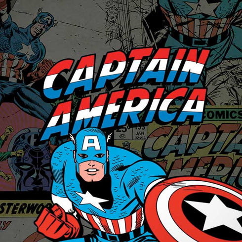 Marvel Classic Comics Captain America Vintage iPhone XS Max Skin