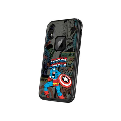 Marvel Classic Comics Captain America Vintage LifeProof Fre iPhone Skin