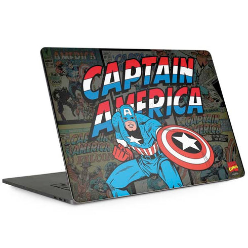 Marvel Classic Comics Captain America Vintage MacBook Skins