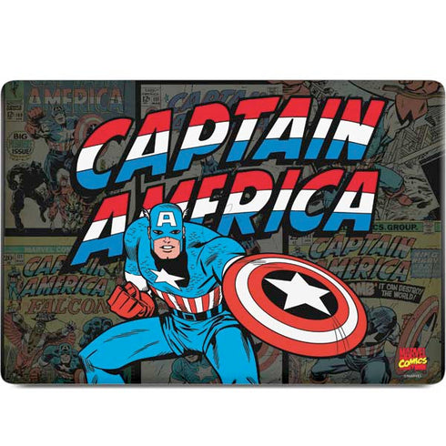 Marvel Classic Comics Captain America Vintage MacBook Skins
