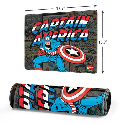 Marvel Classic Comics Captain America Vintage Gaming Mouse Pad