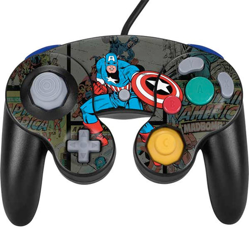 Marvel Classic Comics Captain America Vintage Nintendo Skins