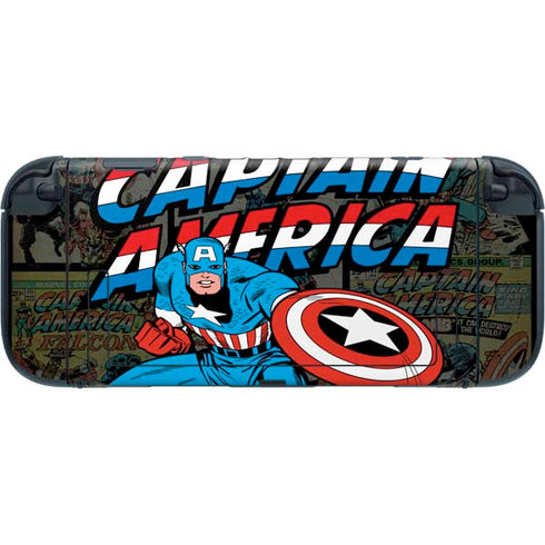 Marvel Classic Comics Captain America Vintage Nintendo Switch 2 (2025) with Joy-Con Skin