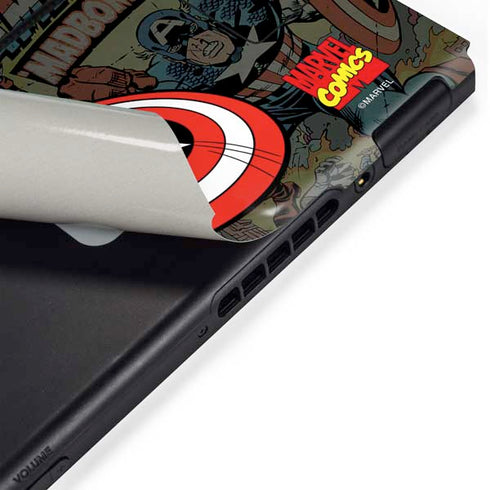 Marvel Classic Comics Captain America Vintage Nintendo Switch Bundle Skin
