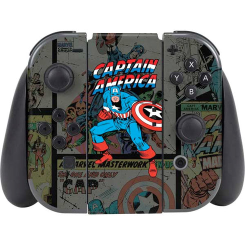 Marvel Classic Comics Captain America Vintage Nintendo Skins