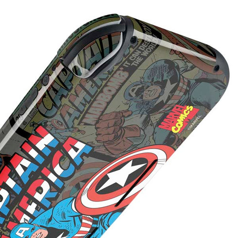 Marvel Classic Comics Captain America Vintage Nintendo Switch Lite Skin
