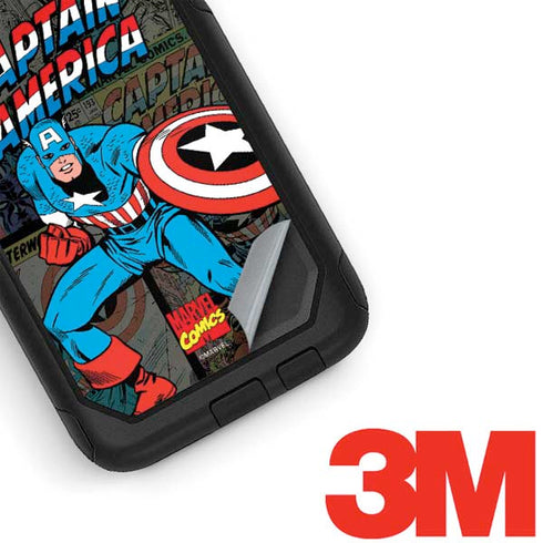 Marvel Classic Comics Captain America Vintage Otterbox Commuter Galaxy Skin