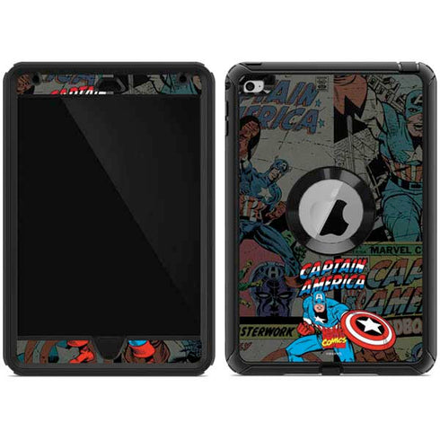 Marvel Classic Comics Captain America Vintage Otterbox Defender iPad Skin