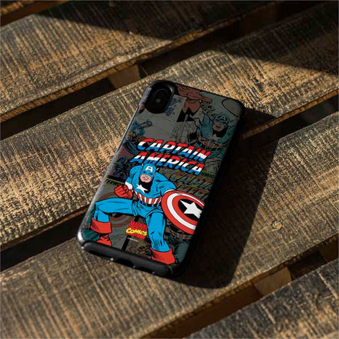 Marvel Classic Comics Captain America Vintage Otterbox Symmetry iPhone Skin