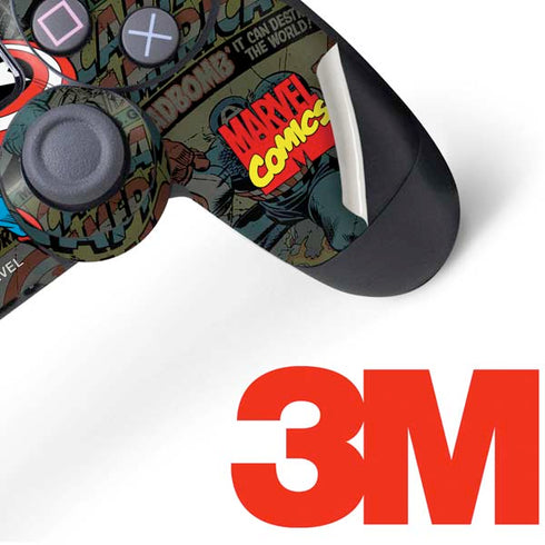 Marvel Classic Comics Captain America Vintage PS4 Controller Skin