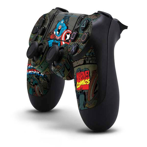Marvel Classic Comics Captain America Vintage PS4 Pro/Slim Controller Skin