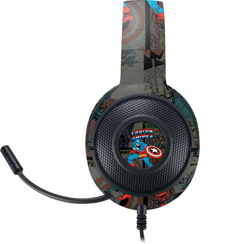 Marvel Classic Comics Captain America Vintage Razer Kraken X Skin