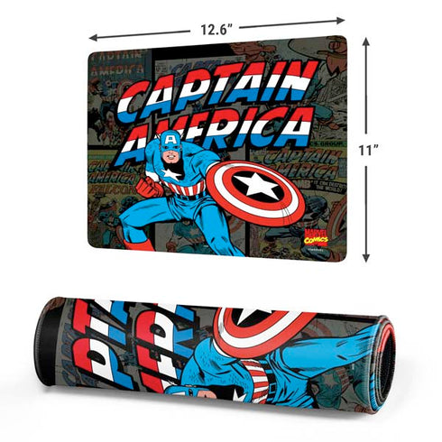 Marvel Classic Comics Captain America Vintage Gaming Mouse Pad