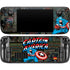 Marvel Classic Comics Captain America Vintage Steam Deck Handheld Gaming Computer OLED Skin